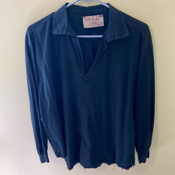Studio Birkin Black Popover Blouse - Picture 1 of 4